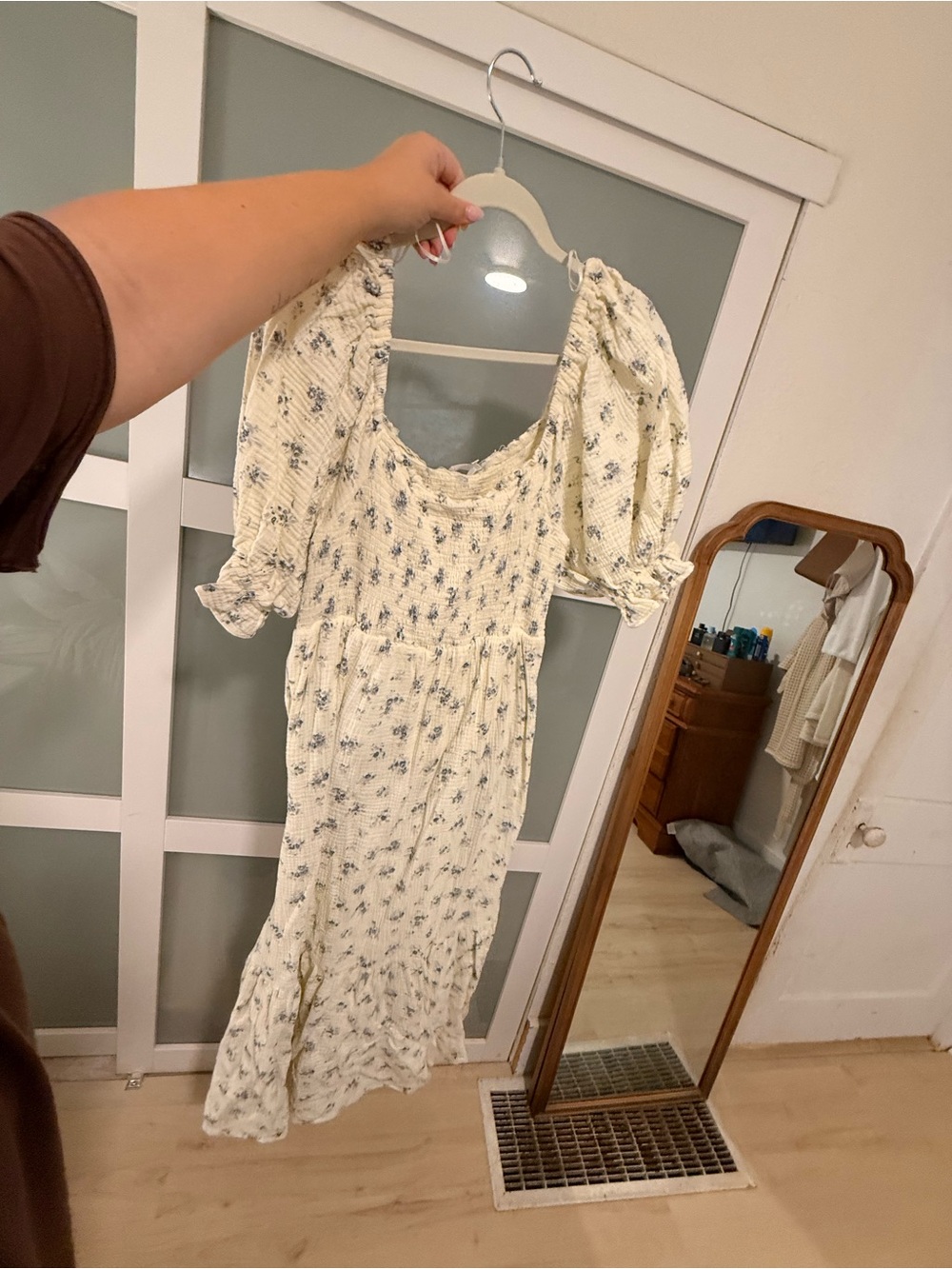 Worth Collective blue floral maxi dress XL